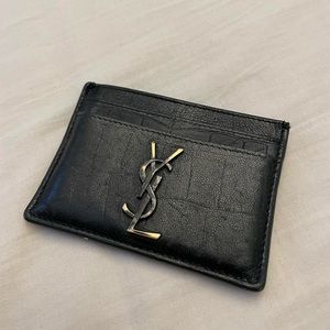 YSL leather card holder